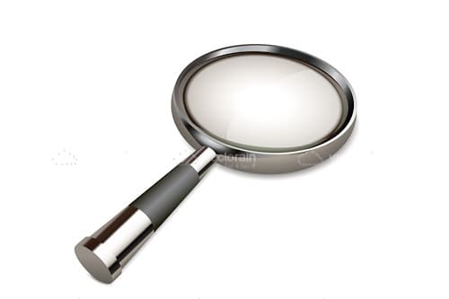 Metallic Magnifying Glass